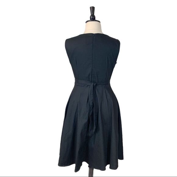 iHOT Fashion Dress Tie Waist A-line Sleeveless Black NEW Women's Size 2XL Plus - Picture 4 of 11